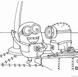Despicable Coloring4free sketch template