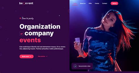 event planner website design examples  stand    crowd