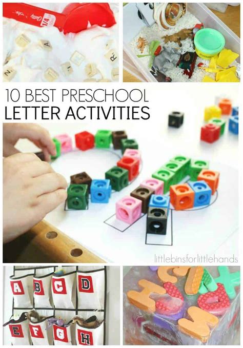 letter activities  early learning preschool literacy