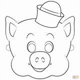 Mask Pigs Supercoloring sketch template