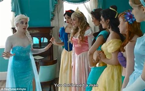 parody of disney s frozen sees elsa inject the film with girl power daily mail online