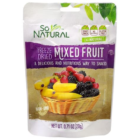 so natural freeze dried mixed fruit snacks 71 oz bags snacks