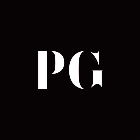pg logo letter initial logo designs template  vector art  vecteezy