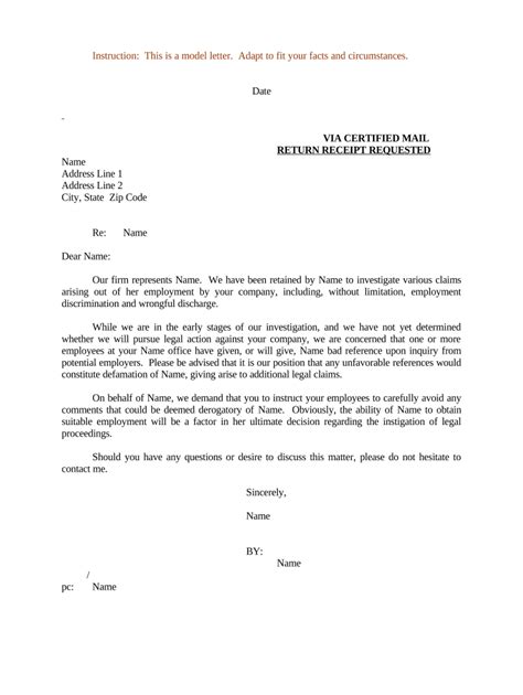 discrimination letter