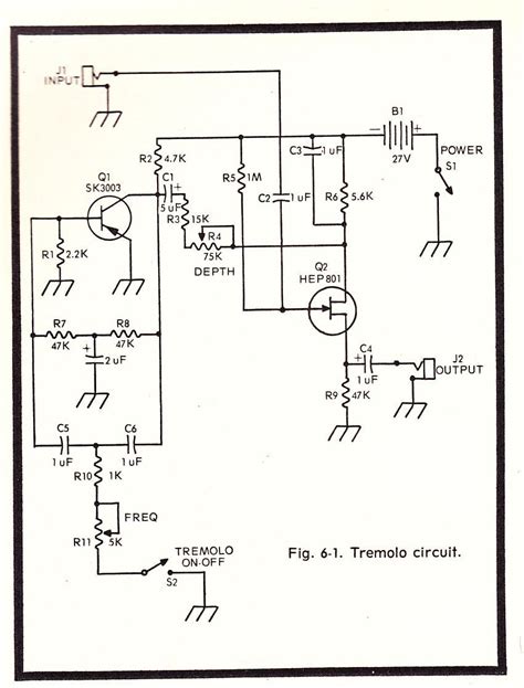 schematics preservation sound valve amplifier tremolo pedal guitar effects