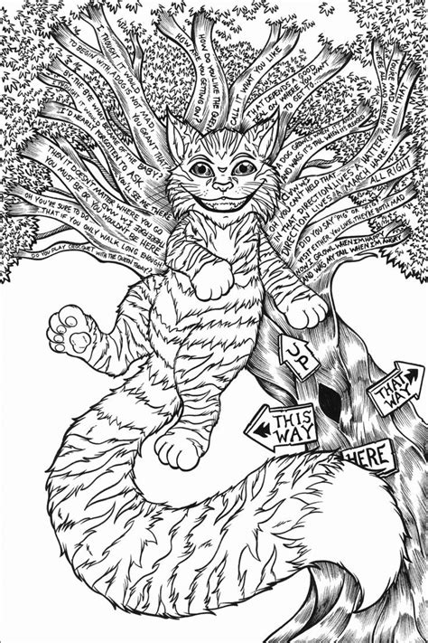 cheshire cat coloring pages kindergarteen worksheets