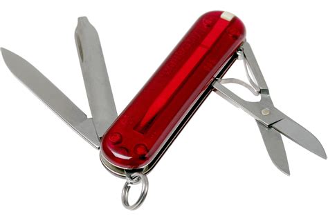 Victorinox Classic Sd Translucent Red 0 6223 T Swiss Pocket Knife
