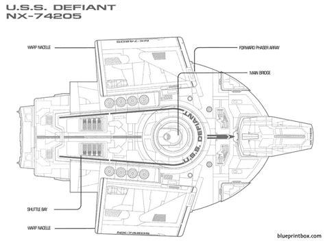 uss defiant blueprintboxcom  plans  blueprints  cars