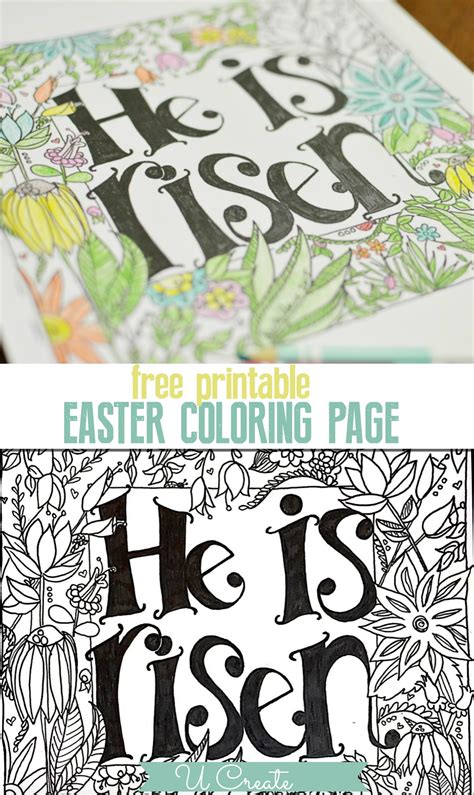 risen coloring page  create