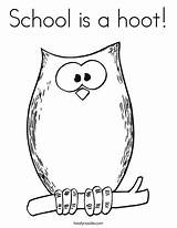 Coloring Hoot Twistynoodle Pages Colouring Owl sketch template