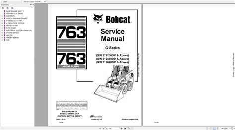 bobcat loaders  parts manual service manuals