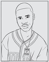 Sheets Rappers Hop Chris Eminem Cent Rap Migos Getcolorings sketch template