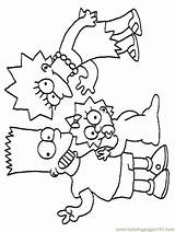 Simpsons Coloring Pages Simpson Colouring Print Popular Library Clipart sketch template