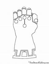 Gauntlet Thanos Guante Guantelete Marvel Carving Freestencilgallery Svg Gems Whale Colouring Guantes Vengadores Fiesta Nano Dxf Lovely sketch template