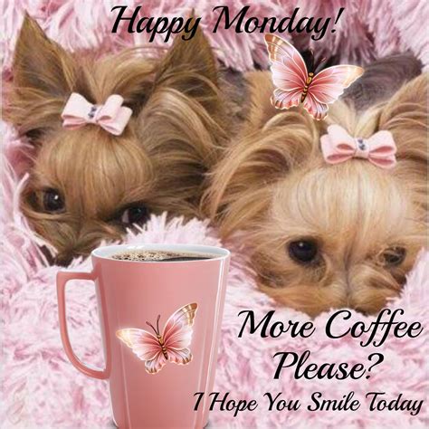 More Coffee Please I Hope You Smile Today Monday Quotes