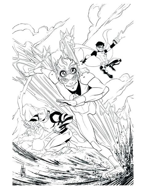 young justice coloring pages  printable coloring pages