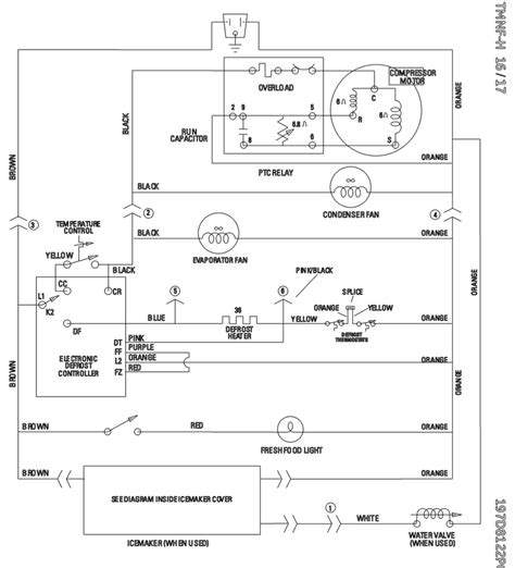 refrigerator wiring diagram repair