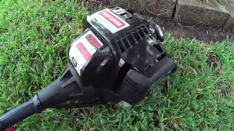 review  craftsman cc  cycle weedwacker model  gas trimmer youtube