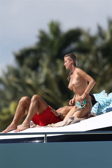 joanna krupa topless on a yacht in miami 05 celebrity