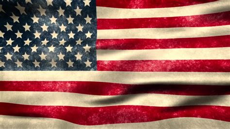 Animated American Flag Full Screen Looping Waving In Wind Animation