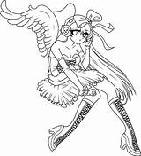 Coloring Anime Angel Motion Pages Girl Template Cute sketch template