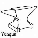 Colorear Yunques Yunque Anvil Blacksmith sketch template