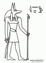 Egyptian Anubis God Egypt Ancient Pages Gods Drawing Coloring Drawings Printcolorfun Colouring Mummification Had Jackal Both Head Ruled Para Afterlife sketch template
