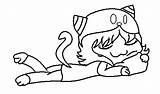 Nepeta Lineart sketch template