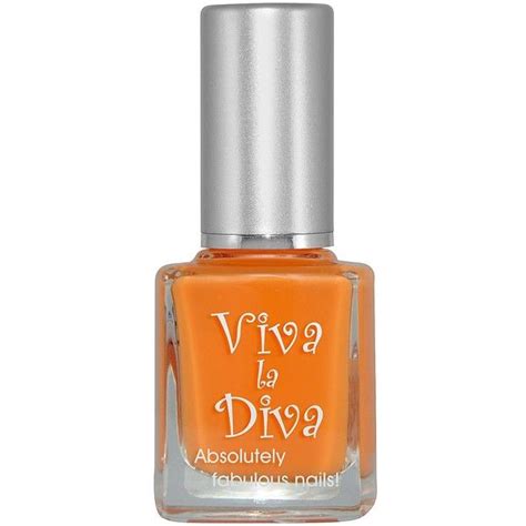 viva la diva fresh orange  nail polish diva nail care