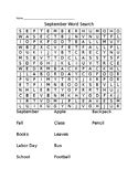 september word search worksheets teaching resources tpt