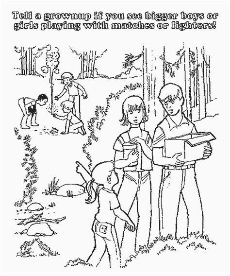 color  printable fire safety coloring pages fire safety