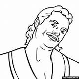 Rude Rick Wwe Coloring Pages Online Thecolor sketch template
