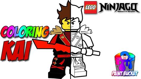 lego ninjago kai  red ninja coloring page  lego ninjago