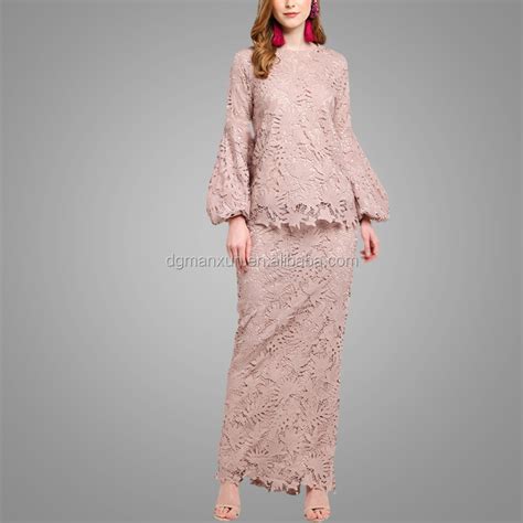 baju kebaya modern baju kurung 2018 fashion elegant lace design abaya