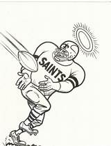 Saints Coloring Orleans Pages Cartoon Card Drawing Mascot Vintage Getdrawings Color Popular Getcolorings Coloringhome Brees Drew sketch template