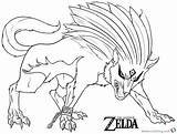 Zelda Coloring Wolf Pages Legend Twilight Breath Wild Printable Color Kids Getdrawings sketch template