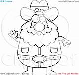 Gold Coloring Pages Prospector Chubby Miner Waving Rush Clipart Cartoon Cory Thoman Outlined Vector Getcolorings Discovery Color sketch template