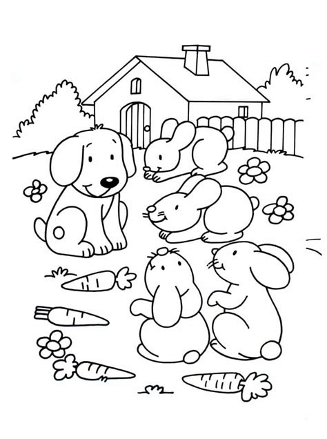 pet dog coloring page  printable coloring pages  kids