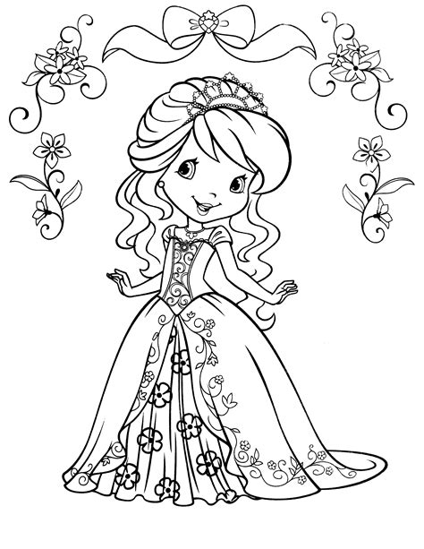 strawberry shortcake coloring pages printable