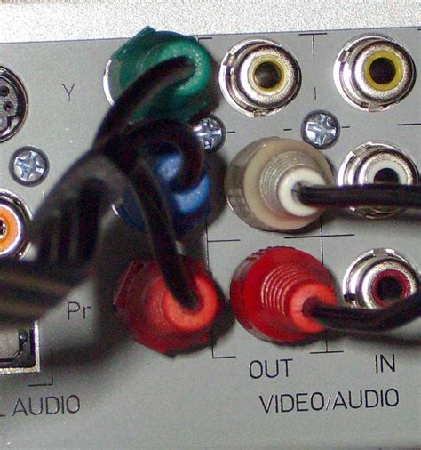 simple steps  connecting component video cables   tv