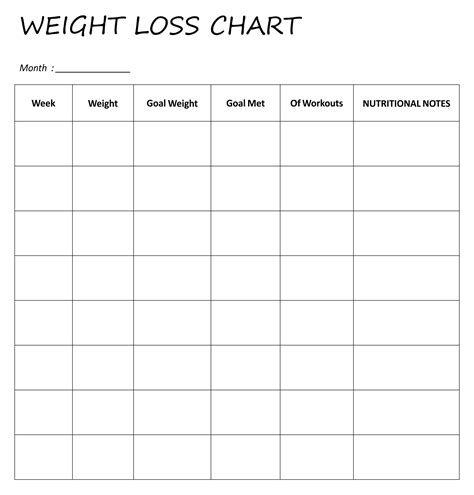 weight loss planner printable printableecom