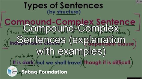 complex compound sentence definition  examples foto kolekcija
