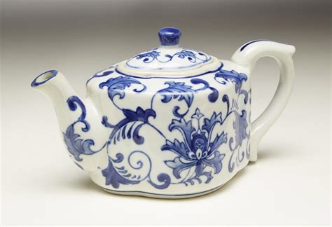 aa importing  blue  white tea pot walmartcom