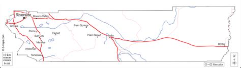 riverside county  map  blank map  outline map  base