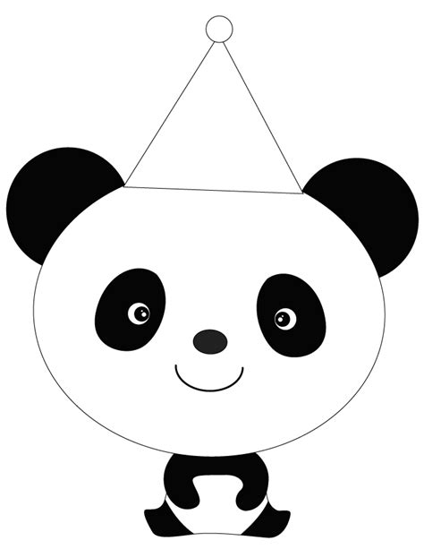 christmas panda coloring page cute panda coloring pages
