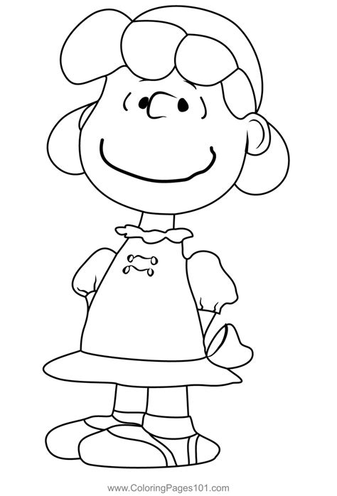 lucy   peanuts  coloring page  kids   peanuts