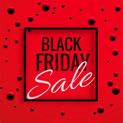 black friday sale banner poster  red background  dots   vector art stock