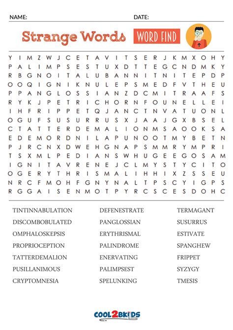 printable word searches  adults coolbkids