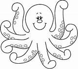 Para Colorear Coloring Octopus Pulpo Pulpos Dibujo Choose Board sketch template