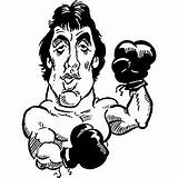 Rocky Balboa sketch template